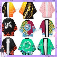 Anime Demon Slayer Tomioka Giyuu Unisex Men Women Kimono Cosplay Costumes Haori Sabito Top Plus Size