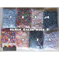 1 Pound Letter Block Beads Letter Block 1 Pound Letter Beads Alphabet Beads Box