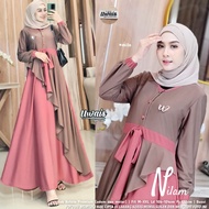 COD Uwais - Nilam Maxy - TERMURAH GRATIS ONGKIR DRESS MUSLIM TERBARU GAMIS KONDANGAN 2023