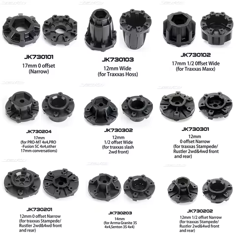 Kingtair tire For JETKO Hex Adapters 24mm/17mm/14mm/12mm for offset short course car