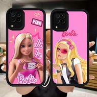Q46 Barbie SoftGirl Casing for Samsung F04 A04E M04 J7 Pro A12 A06 A07 A22 A04 A05 J2 5GPrime