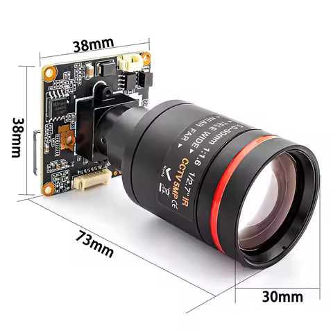RTMP IP Camera Module 3MP 25FPS IMX307 CMOS Support Onvif RTSP H.265 With 5-50mm 10X Zoom Varifocal 