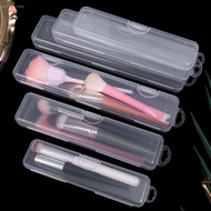 [Beauty]Durable Transparent Makeup Storage Box - 3-Layer Plastic Organizer for Brushes/Pens/Cutlery,