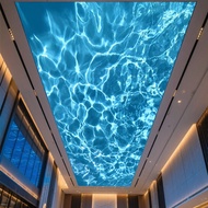 3D Dynamic Water Corrugated Ceiling Light Box Dynamic Programming Hotel Lobby Spa Bath Foot Front De