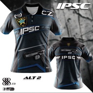 TACTICAL POLO T SHIRT FULL SUBLIMATION IPSC BAJU IPSC