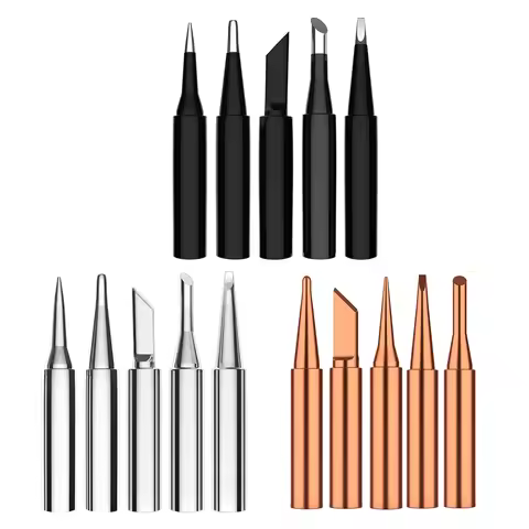 5PCS/lot I/K/B/3C/2.4D Universal 936 937 938 For Soldering Station Solder Iron Welding Tip Head Top 