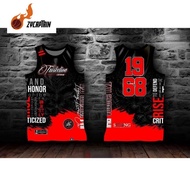 Basketball Jersey Drifit Tau Gamma Phi Triskelion Frat Shirt Sando Full Sublimation