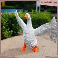 [SunnimixMY] Duck Statue, Educational Figure, Animal Sculpture for Lawn, Terrace, Garden