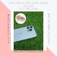 Iphone 14 pro max 128gb silver second ex inter fullset lengkap mulus 