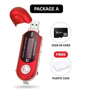 ❖MP3 Music Player | mp3 Usb | Walkman Mini USB Player with LCD Screen MicroSD Card AAA Battery☃