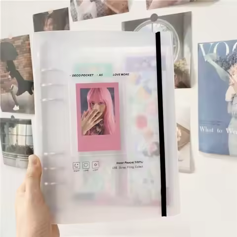 A5 3 Inch Photo Card Kpop Card Binder School Stationery Photocard Holder Photo Album Book Binder Fil