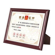 Frame Certificate Honor Photo Frame Table Certificate Mount Business Frame a4 Pendulum Picture Frame