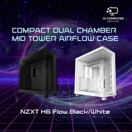 NZXT H6 Flow Black White PC Desktop Computer Case Chassis