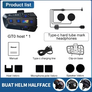 BLAISE GT0 Headset Helm Bluetooth Headset Mic Hard Mic dan Soft Mic Headset Bluetooth Helm Motor