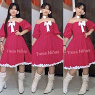 Savy Off Shoulder Dress For Kids 8-13 Yrs Old