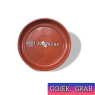 tatakan alas Pot 30 Merah Tatakan Pot bunga 30cm Piringan kebun 30 cm