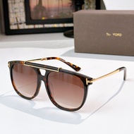 L9S8 To---rd New double-bridge rectangular fashion sunglasses with large lettered frames