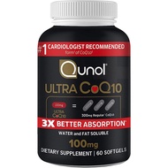 นำเข้าจากอเมริกา ของแท้ พร้อมส่ง Qunol Mega CoQ10 Ubiquinol 100 mg & Ultra CoQ10 100mg 3x Better Abs