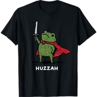 Huzzah Frog Knight Funny Sword Meme Quote T-Shirt