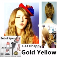 Gold Yellow Permanent Hair Color Set - 7.33 Bhappy