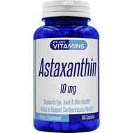 Astaxanthin 10mg - 180 Capsules - Astaxanthin Supplement 6 Month Supply ---- free shipping