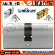 DEKKSON CYLINDER CYLINDER CYL DC KK DL70MM PB SN HOUSE DOOR LOCK 5 CHILDREN DEKSON LOCK KNOB STAINLE
