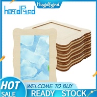 12 Pack Wooden Picture Frames for Crafts DIY Wood Craft Picture Frames for Birthday Party Mother' S 