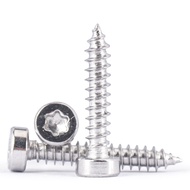 [WDY] 304 Stainless Steel Thin Cup Head Torx Self-Tapping Screw Cylindrical Head Anti-Theft Wood Screw Screw M2M3M4M5M6M8