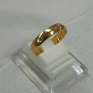 Wedding ring Plain 24k gold plated ring