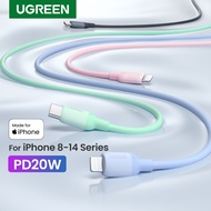 UGREEN PD20W Silicone USB C to Lightning Cable Fast Charging Skin-friendly Wear-resistant compatible