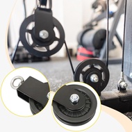 [tenlzsp0bc] Fitness Pulley Wheel 360 Degree Rotating Top Ring Accessories Silent Black Workout Atta