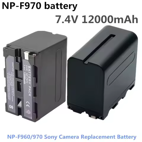 12000mAh NP-F970 NPF-960 is suitable for replacing Sony LED video monitor photography light recharge