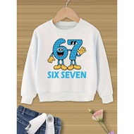 ' 67/6 & 7 Italian Brain Rot Math Joke Sweatshirt - Funny Humor Outfit with Math Problem  for Partie