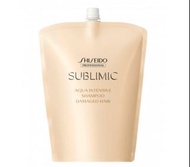 1800ml/1000ml/250ml Shiseido Sublimic Aqua Intensive Shampoo Damaged Hair 資生堂水凝洗髮水 Velvet Oil 亮澤護髮油 
