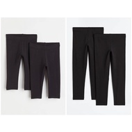 HM Auth black cotton leggings for boys and girls to wear in 4 seasons with separate set RETAIL 1 HM 