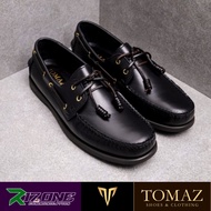 TOMAZ C999A / C328 BOATSHOES Genuine Leather [Black] Original [New] Ready Stocks