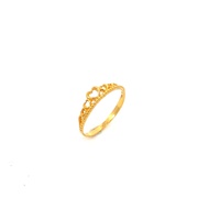 POH KONG 916/22K Gold Mini Hearts Ring