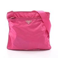 【二手】Prada PRADA VELA SPORT BT175Z 粉紅尼龍皮革三角Logo單肩包 女款二手 B