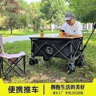 Camping Trolley Outdoor Camping Trolley Play Picnic Camping Trailer Foldable Small Trolley Spring Tour Trolley