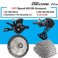 Shimano Deore M5100 11 Speed 4pcs Groupset 1X11 Speed MTB LG500 Chain Sunshine Cogs Bicycle Accessor