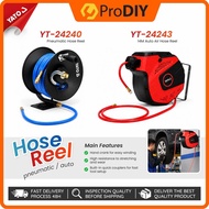 YATO Pneumatic Air Hose Reel 15M / 14M Auto Retractable Compressor Hose Pneumatic Penggulung Hos Kom