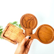 WOODEN COASTER - Wooden Coaster Mini Coaster/ Pizza Coaster/ Wooden Coaster Serving Coaster