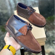 [ FREE GIFT 🎁 ] CLARKS DESERT TREK08 Genuine Coffee Suede Leather Smart Casual S1690001 KASUT KULIT 