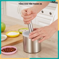 HIGH QUALITY STAINLESS STEEL 304 STEEL STEEL PILL SET - Garlic pounder, pepper pounder, spice pounde