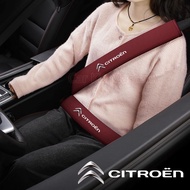 Citroen Seat Belt Shoulder Pads high quality Leather Safety Seatbelt Cover Seat belt shoulder protec