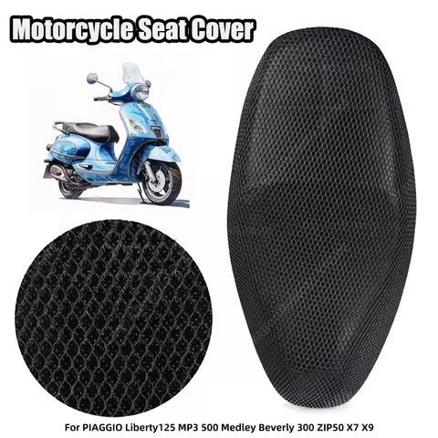 For PIAGGIO Liberty125 MP3 500 Medley ZIP50 X7 X9 Summer 3D Mesh Motorcycle Seat Cover Sunscreen Bre