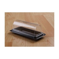 PRICE PER 5 PCS - MIKA ROLL CAKE FOR CAKE SIZE +- P 20 CM X W 8 CM X H 5 CM (CONTAINER + LID)