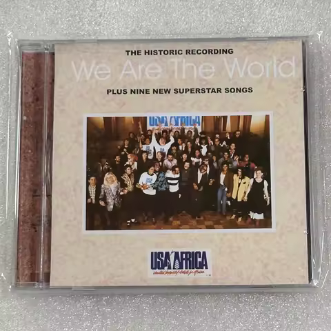 Pop MJ Michael Jackson Music CD We Are The World Album Trapped Music Record Cosplay Walkman Car Soun