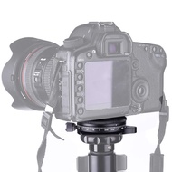 Camera Pan Base With Style Plate 0.95Cm Screw Aluminum Panoramic Ball Tripod Head With Bubble Level 