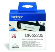 BROTHER - 原廠正貨 DK22205 (62毫米 x 30公尺) 紙質 (連續型) 白底黑字 (Brother QL標籤機專用)